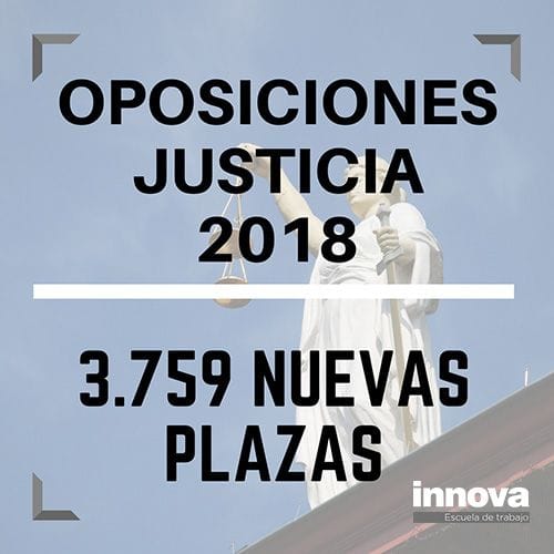Oposiciones justicia 2018 | 3.759 nuevas plazas para los distintos Cuerpos de la Administración de Justicia