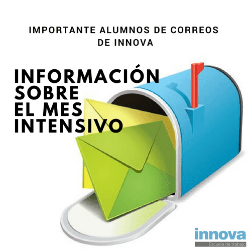 Importante alumnos de Correos de Innova: Información sobre el mes intensivo