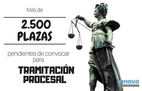 Más de 2.500 plazas pendientes de convocar para tramitación procesal