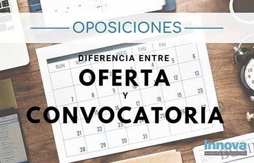 Diferencia entre oferta y convocatoria de empleo público