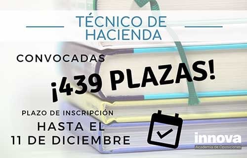 Convocadas 439 plazas para el Cuerpo de Técnico de Hacienda