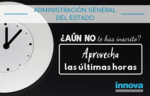 Finaliza el plazo para la inscripción en las oposiciones de la AGE