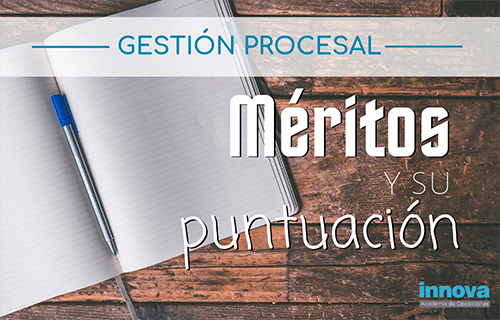 Méritos puntuables para la convocatoria de Gestión Procesal