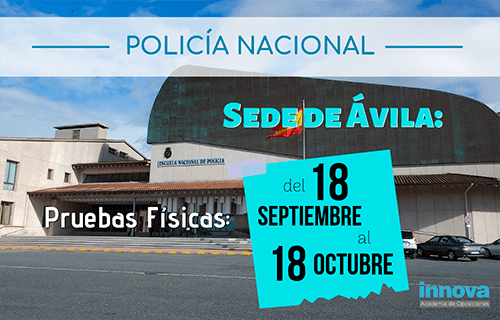 Policía Nacional: publicadas las listas de admitidos y las fechas de examen