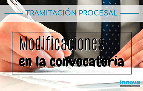 El BOE publica cambios en la convocatoria de Tramitación