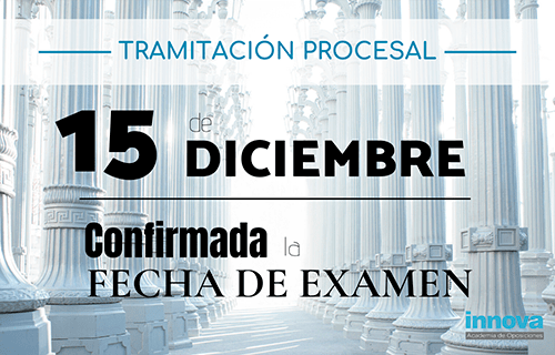 Publicadas listas provisionales y fecha de examen de Tramitación Procesal