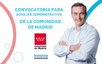Convocatoria de Auxiliar Administrativo de la Comunidad de Madrid