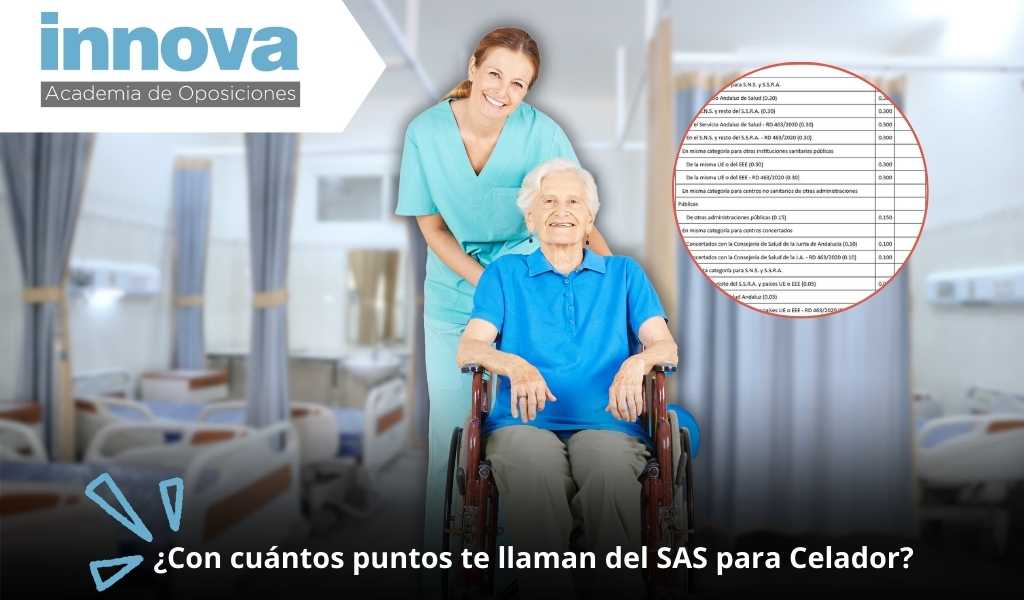 ¿Con cuántos puntos te llaman del SAS para Celador?