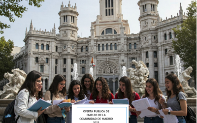 OEP Comunidad de Madrid 2025: +370 plazas Administrativo, Auxiliar Administrativo, Bibliotecas y Celador